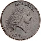 1793 S-4 R3 Chain AMERICA with Periods PCGS graded AU50