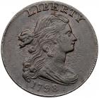 1798 S-168 R3 Style II Hair, Small 8 PCGS graded AU58