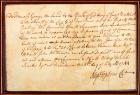Hopkins, Stephen - Autograph Document Signed by a Rhode Island Signer