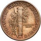 1916 Mercury 10C PCGS MS65 FB - 2