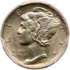 1920-D Mercury 10C PCGS AU58