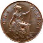 Great Britain. Penny, 1918-KN PCGS MS63 BR - 2