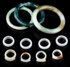 Fine Collection of 3 Jade Bracelets and 8 Jade Rings
