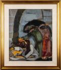 Katz, Man&Atilde;&copy; "Le Mur des Lamentations" (The Wailing Wall), Celebrated and Important Russian/French/Israeli Artist