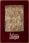 Castel, Moshe: "Daughters of Jerusalem" Polished Bronze Relief on Suede Panel