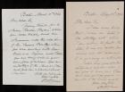 Holmes, Oliver Wendell -- Two Autograph Letters Signed, One Saying "You are as faithful to the Muse as I am&acirc;&brvbar;"