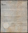 Washington, George -- Land Grant Signed as President