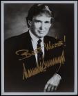 Trump, Donald John -- Signed Photo as President of The Trump Organization, ca. 1990s