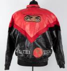 Rare, Never Worn Michael Jackson "Dangerous Heal The World Tour" Red and Black Leather Bomber Jacket w/Suede Trim and MJJ Logo o - 2
