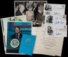 [Presidential Memorabilia]--Eisenhower, Nixon, George H.W. Bush, Reagan, Clinton, Reagan + Betty Ford