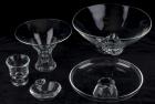 Five Pieces of Flawless Steuben Glass Crystal from the Mid- 1950s